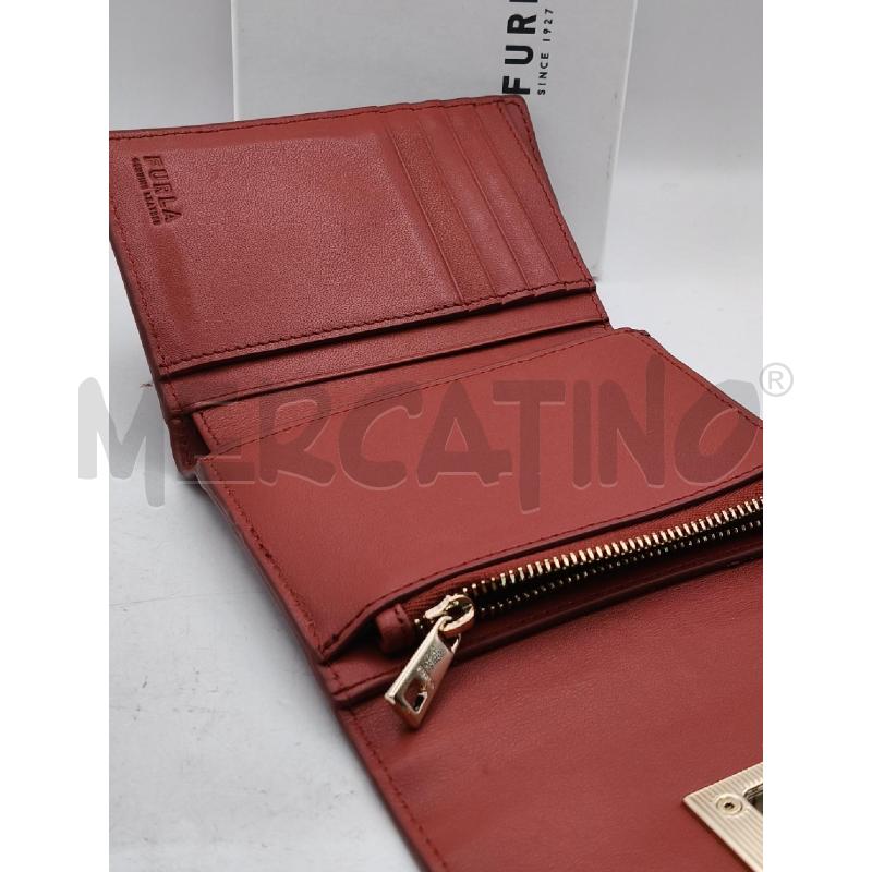 PORTA FOGLIO FURLA MEDIO TERRACOTTA CHIU LOGO DOR | Mercatino dell'Usato Roma talenti 4