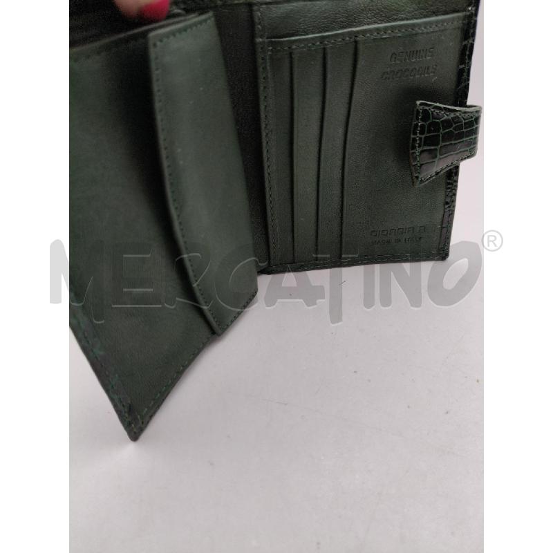 PORTA FOGLIO GIORGIA R COCCO VERDE LUCIDO  | Mercatino dell'Usato Roma talenti 3