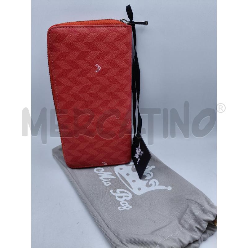 PORTA FOGLIO MIA BAG ARANCIO GEOM RETT ZIP  | Mercatino dell'Usato Roma talenti 1