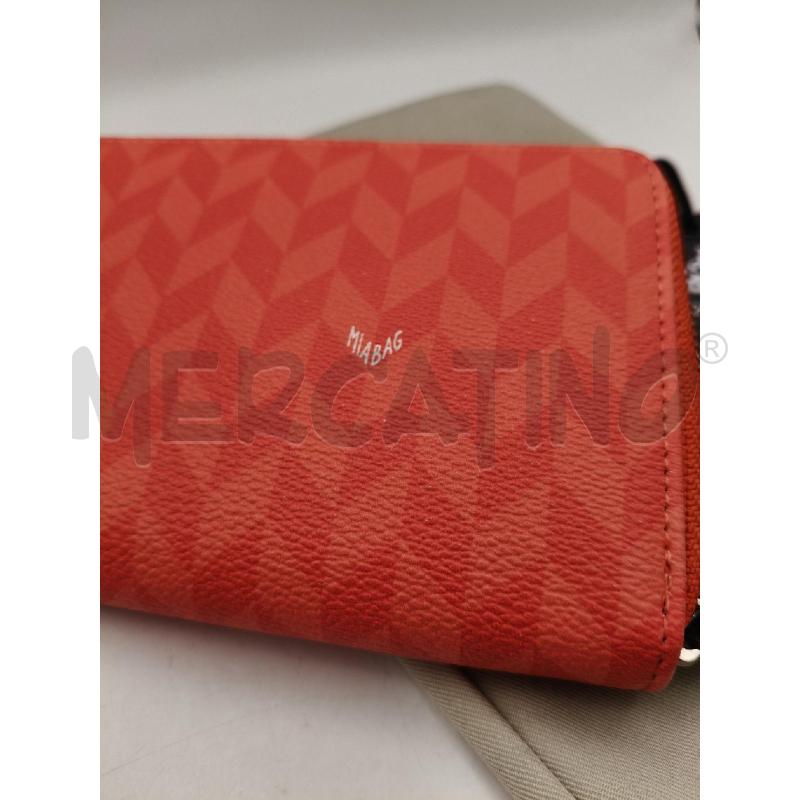 PORTA FOGLIO MIA BAG ARANCIO GEOM RETT ZIP  | Mercatino dell'Usato Roma talenti 3