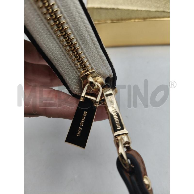 PORTA FOGLIO MICHAEL KORS JET SET VANILLA MONOGRAM | Mercatino dell'Usato Roma talenti 2