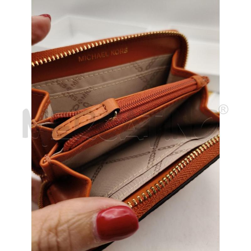 PORTA FOGLIO MICHAEL KORS PICC ARANZIO ZIP DOR  | Mercatino dell'Usato Roma talenti 5