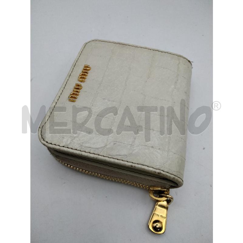 PORTA FOGLIO MIU MIU RETT OCRA INT BISC  ZIP DOR  | Mercatino dell'Usato Roma talenti 1
