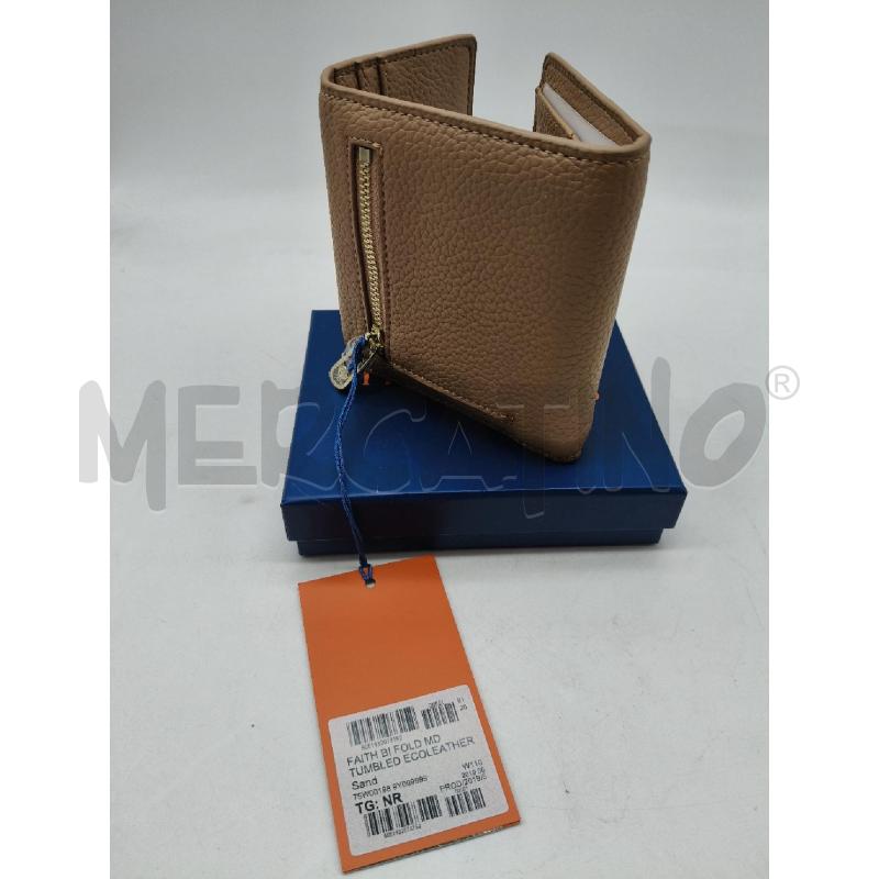 PORTA FOGLIO PICC TRUSSARDI JEANS CAMEL MAXI LOGO  | Mercatino dell'Usato Roma talenti 3