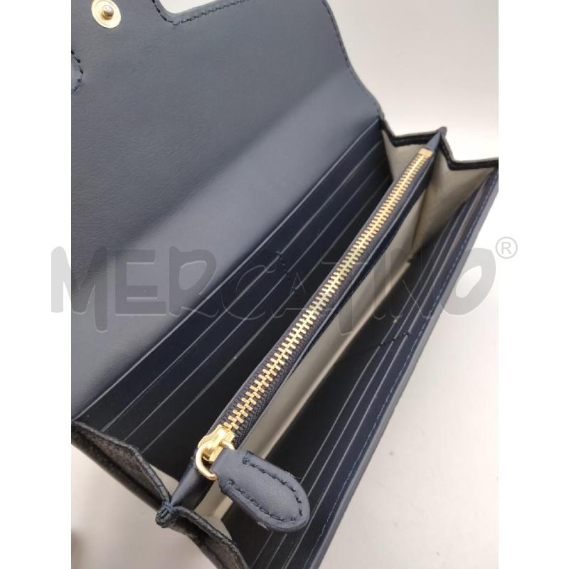 PORTA FOGLIO RALPH LAUREN BLU BANDA VER BIA  | Mercatino dell'Usato Roma talenti 3