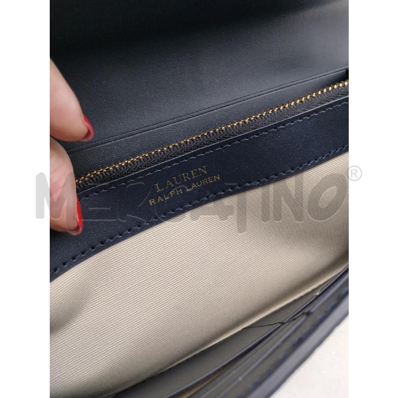 PORTA FOGLIO RALPH LAUREN BLU BANDA VER BIA  | Mercatino dell'Usato Roma talenti 4