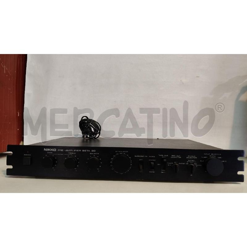 PREAMPLIFICATORE NIKKO BETA 20 | Mercatino dell'Usato Roma talenti 1