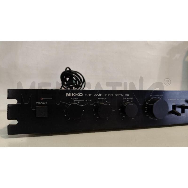 PREAMPLIFICATORE NIKKO BETA 20 | Mercatino dell'Usato Roma talenti 2