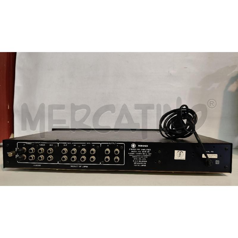 PREAMPLIFICATORE NIKKO BETA 20 | Mercatino dell'Usato Roma talenti 4