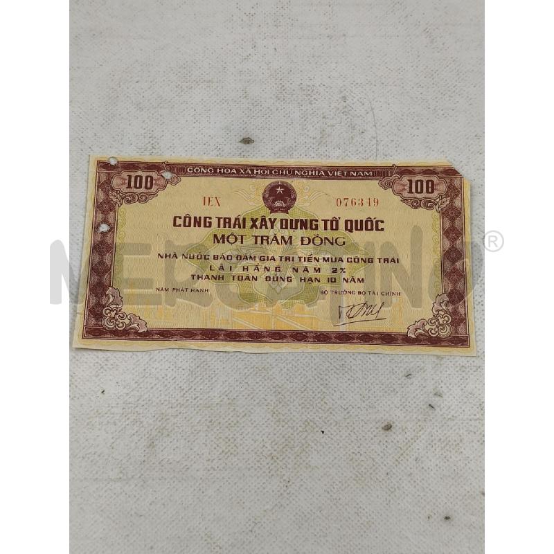 PROMISSORY NOTE 100 VIETNAM | Mercatino dell'Usato Roma talenti 1