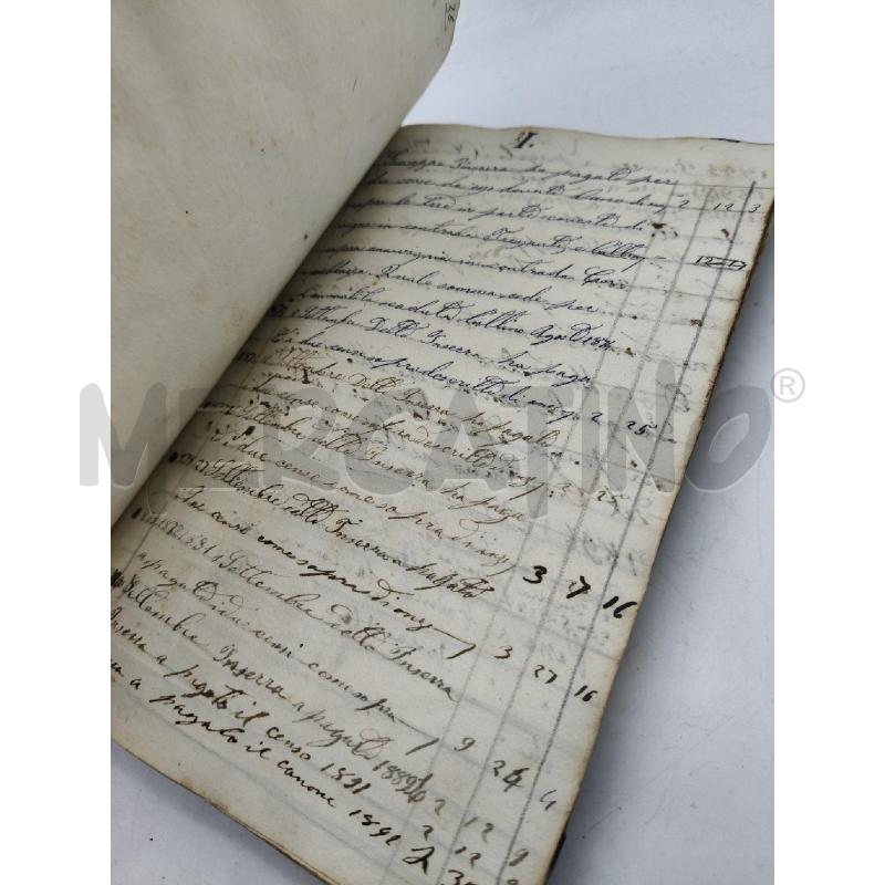 QUADERNO CONTABILITÀ D'EPOCA  | Mercatino dell'Usato Roma talenti 2