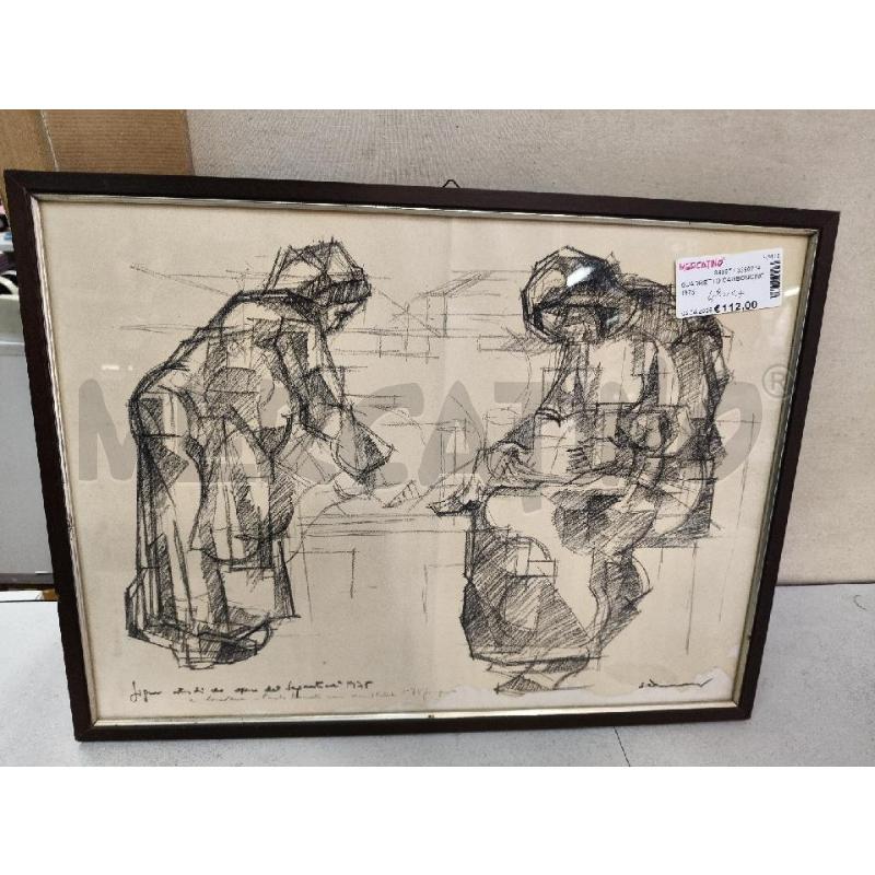 QUADRETTO CARBONCINO 1975  | Mercatino dell'Usato Roma talenti 1