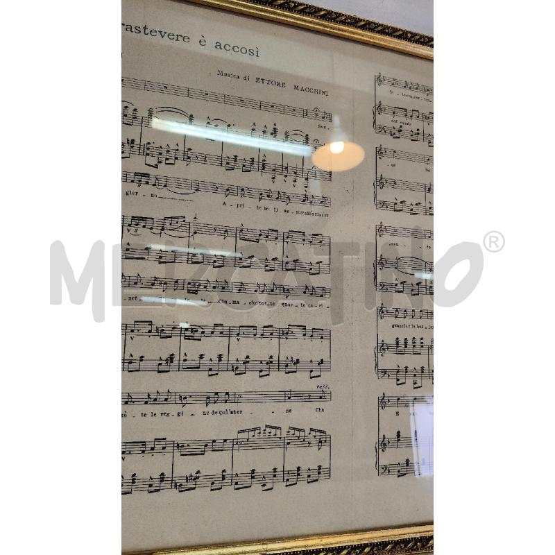 QUADRETTO CARTA MUSICA EP  | Mercatino dell'Usato Roma talenti 2