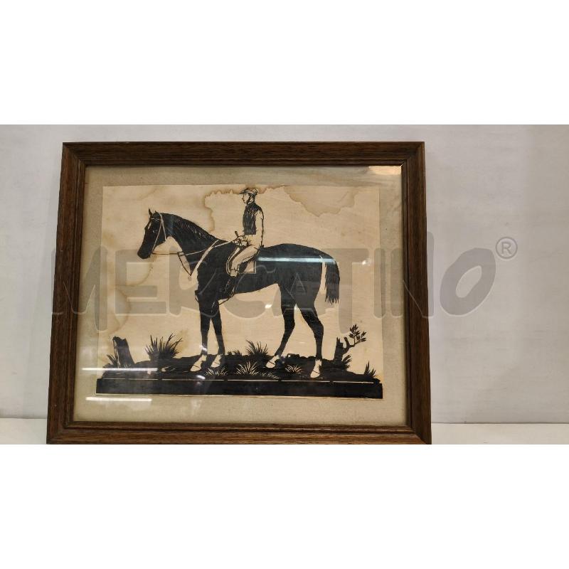 QUADRETTO CHINA UOMO A CAVALLO | Mercatino dell'Usato Roma talenti 1