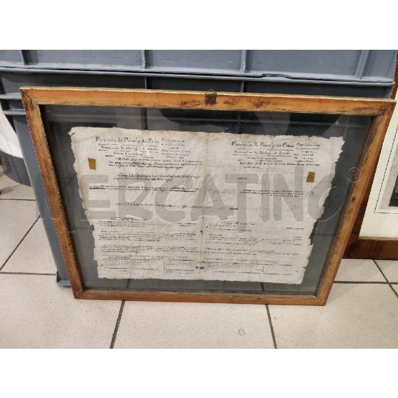 QUADRETTO IPOTECA CONVENZIONALE D'EPOCA CITRA 1817 | Mercatino dell'Usato Roma talenti 1