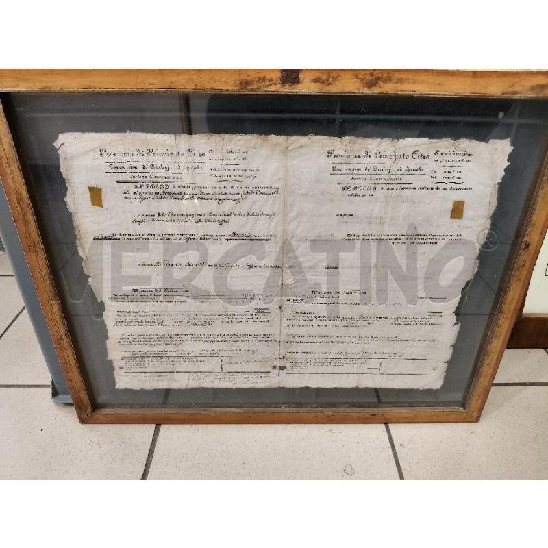QUADRETTO IPOTECA CONVENZIONALE D'EPOCA CITRA 1817 | Mercatino dell'Usato Roma talenti 4