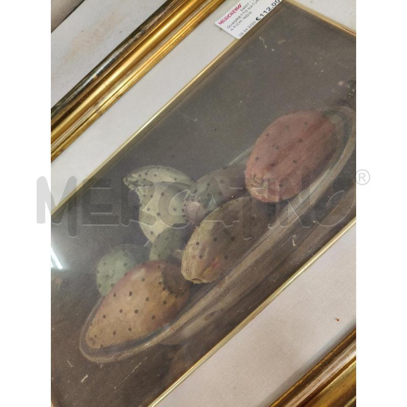 QUADRETTO NATURA MORTA FICHI INDIA  | Mercatino dell'Usato Roma talenti 2