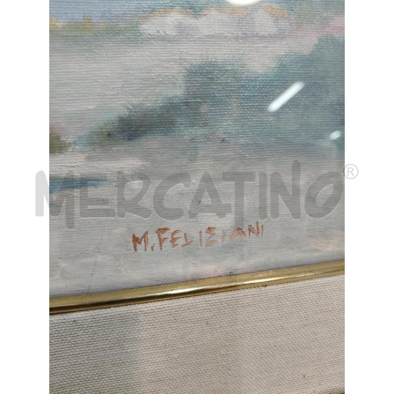 QUADRETTO OLIO MARE RIP FELIZIANI  | Mercatino dell'Usato Roma talenti 2