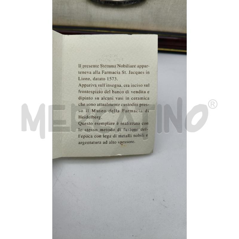 QUADRETTO STEMMA FARMACIA ST JACQUES LIONE | Mercatino dell'Usato Roma talenti 4