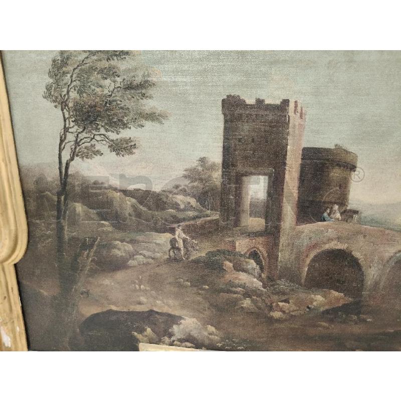 QUADRO/PANNELLO SOVRAPPORTA DIP EPOCA | Mercatino dell'Usato Roma talenti 3