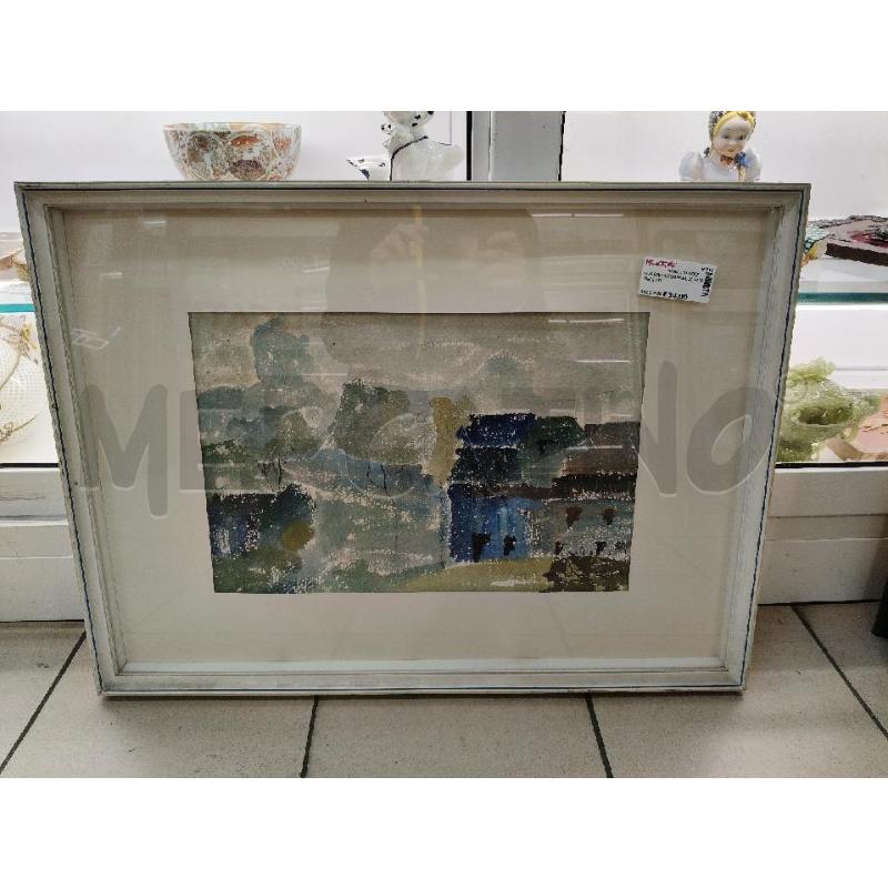 QUADRO ACQUERELLO PUNTINISMO  | Mercatino dell'Usato Roma talenti 1