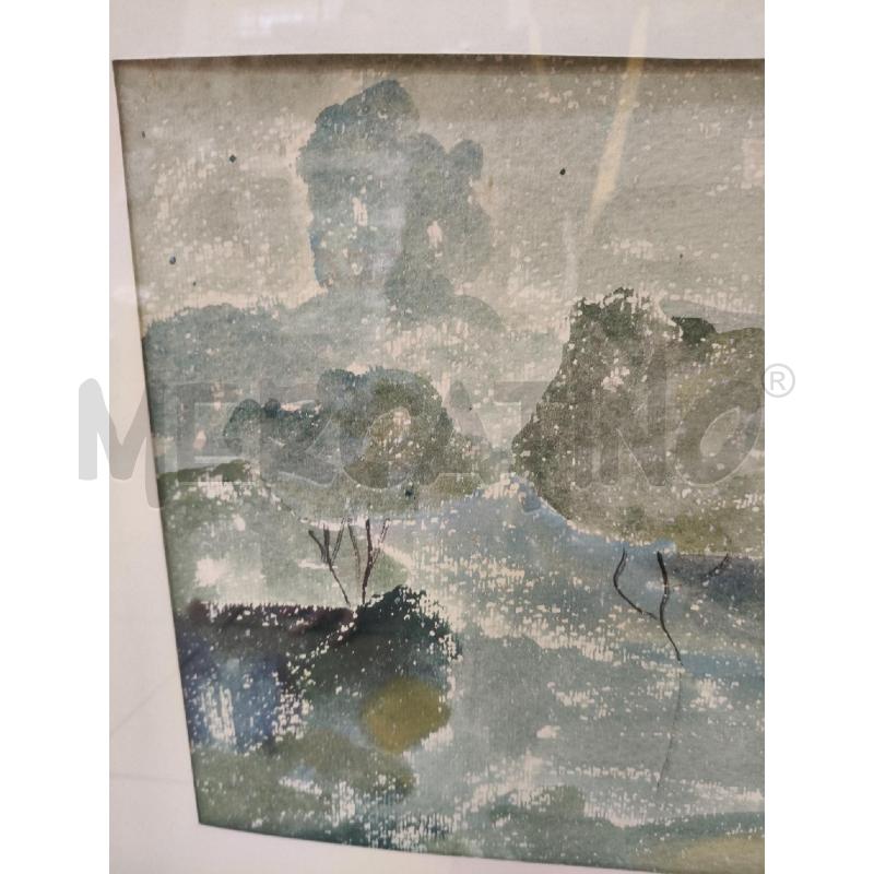 QUADRO ACQUERELLO PUNTINISMO  | Mercatino dell'Usato Roma talenti 3