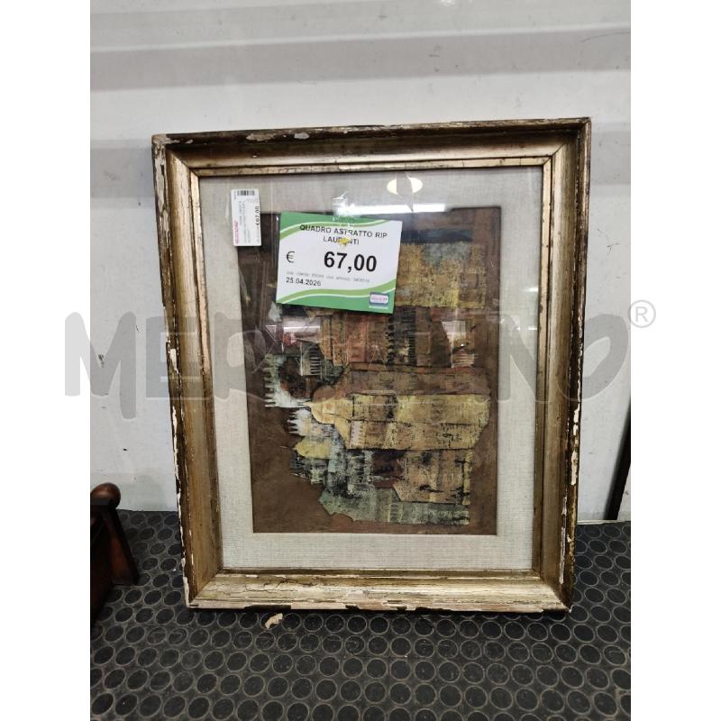 QUADRO ASTRATTO RIP LAURENTI  | Mercatino dell'Usato Roma talenti 1