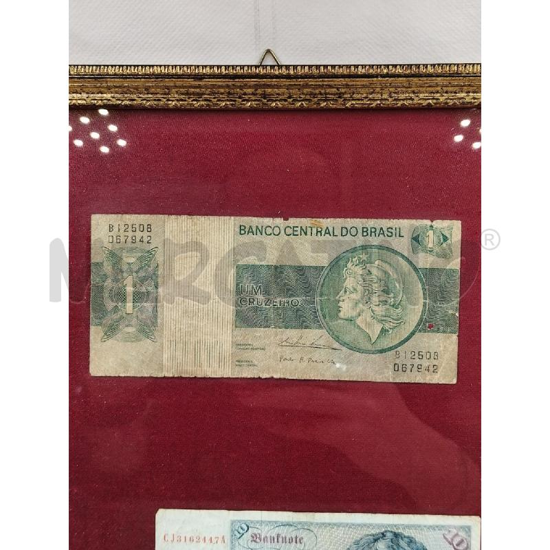 QUADRO BANCONOTA TEDESCA E BRASILIANA | Mercatino dell'Usato Roma talenti 4