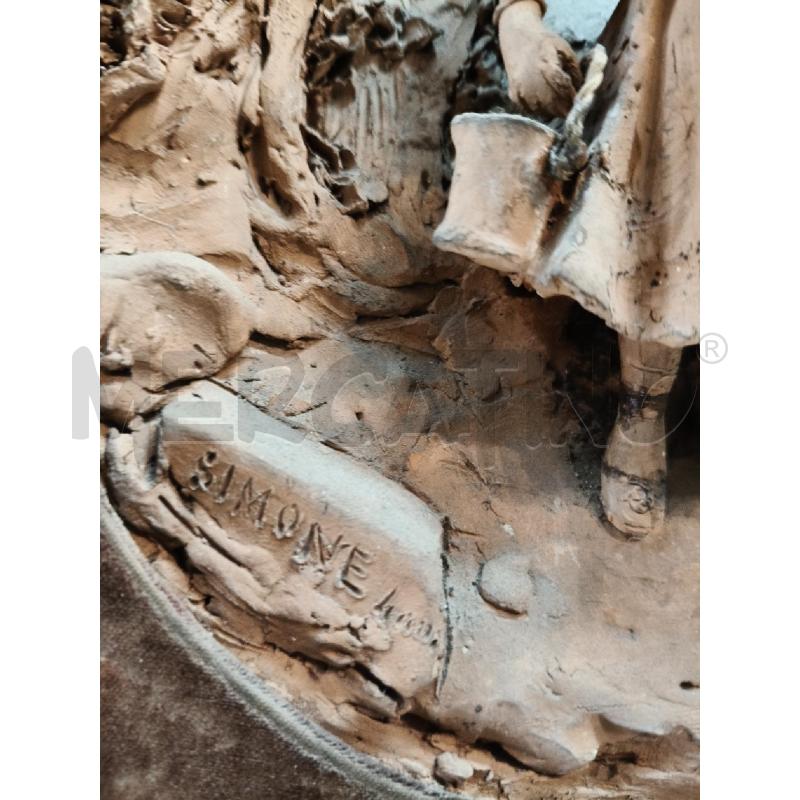 QUADRO FORMELLA TERRACOTTA NAPOLI LIBERTY RIP SIMONE | Mercatino dell'Usato Roma talenti 5