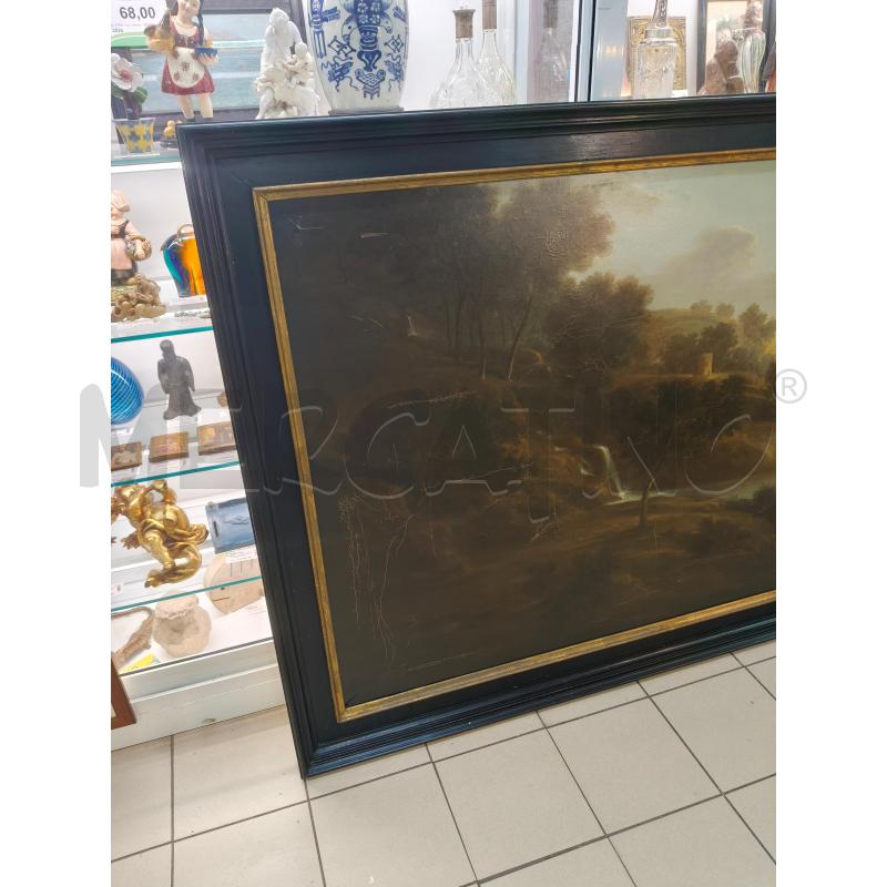 QUADRO GRANDE OLIO CASCATA C/NERA | Mercatino dell'Usato Roma talenti 2