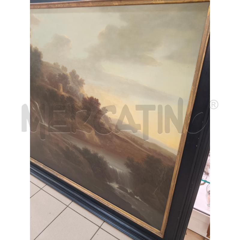 QUADRO GRANDE OLIO CASCATA C/NERA | Mercatino dell'Usato Roma talenti 5
