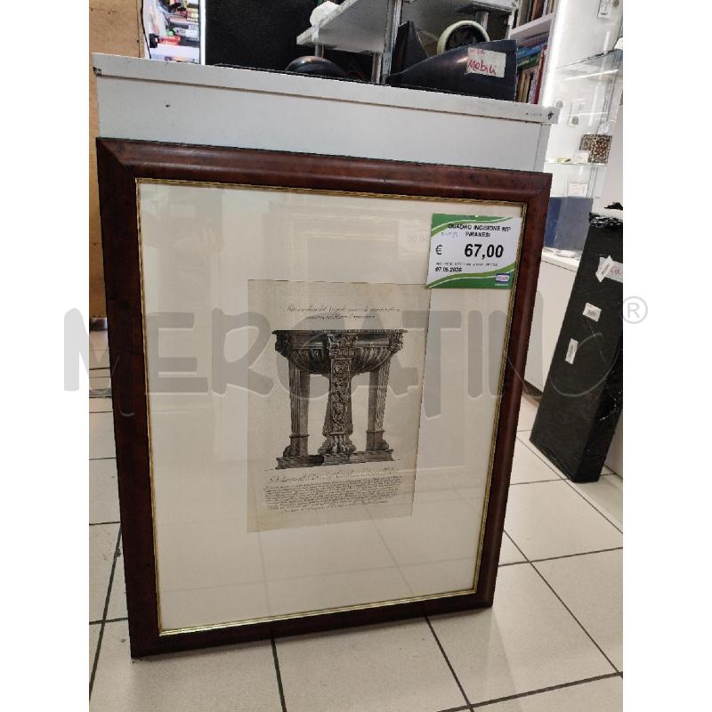 QUADRO INCISIONE RIP PIRANESI  | Mercatino dell'Usato Roma talenti 1