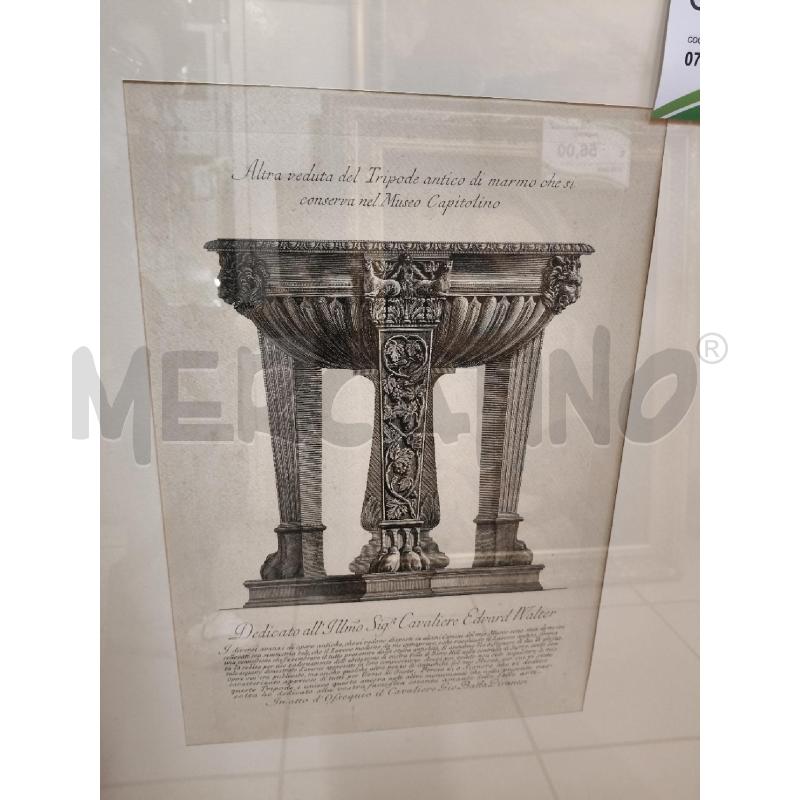 QUADRO INCISIONE RIP PIRANESI  | Mercatino dell'Usato Roma talenti 2