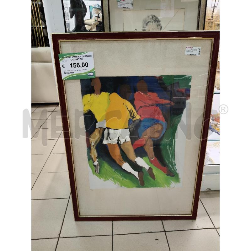 QUADRO LITO RIP GUTTUSO CALCIATORI | Mercatino dell'Usato Roma talenti 1