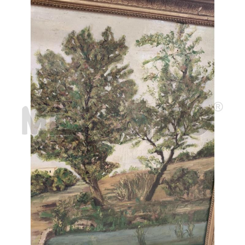 QUADRO OLIO ALBERI C DOR  | Mercatino dell'Usato Roma talenti 2