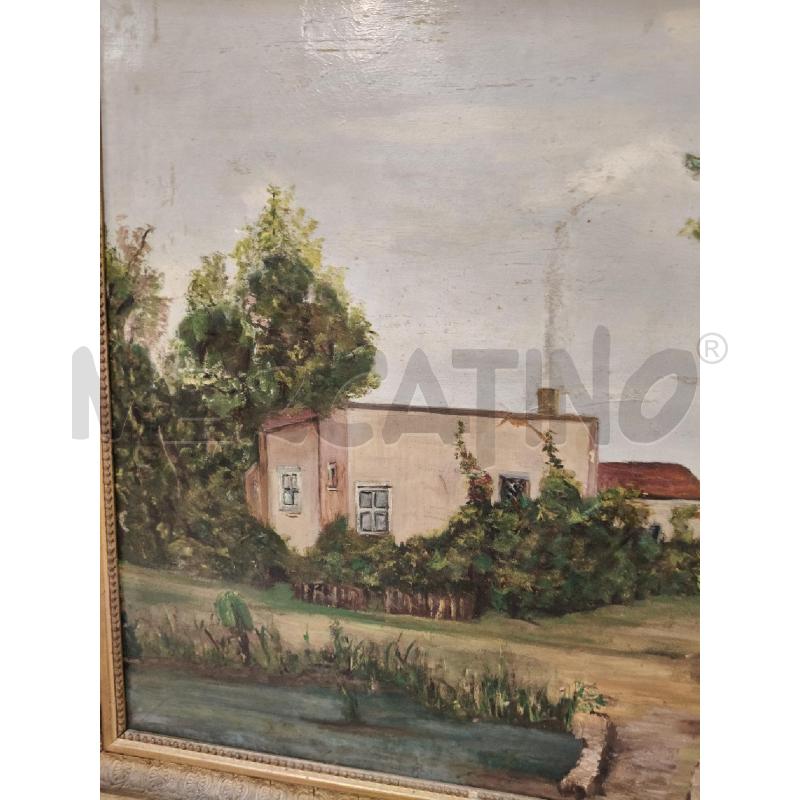 QUADRO OLIO ALBERI C DOR  | Mercatino dell'Usato Roma talenti 3