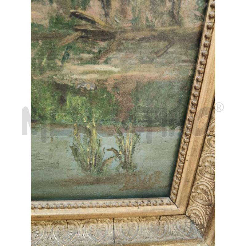 QUADRO OLIO ALBERI C DOR  | Mercatino dell'Usato Roma talenti 5
