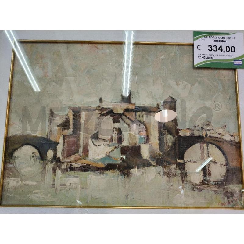 QUADRO OLIO ISOLA TIBERINA  | Mercatino dell'Usato Roma talenti 5