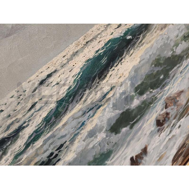 QUADRO OLIO MARE RIP DZICURSKY 1949  | Mercatino dell'Usato Roma talenti 2
