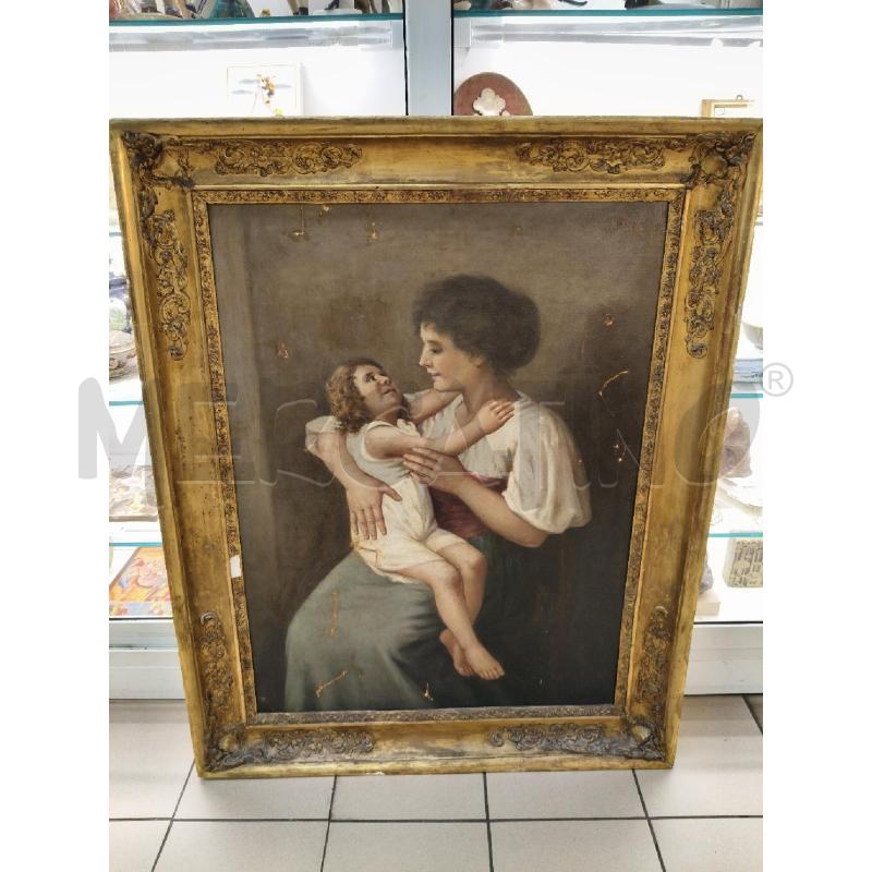QUADRO OLIO MATERNITA'C DOR  | Mercatino dell'Usato Roma talenti 1