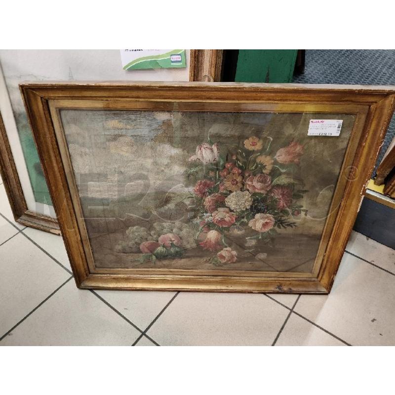 QUADRO OLIO NATURA MORTA FIORI FRUTTI EP | Mercatino dell'Usato Roma talenti 1