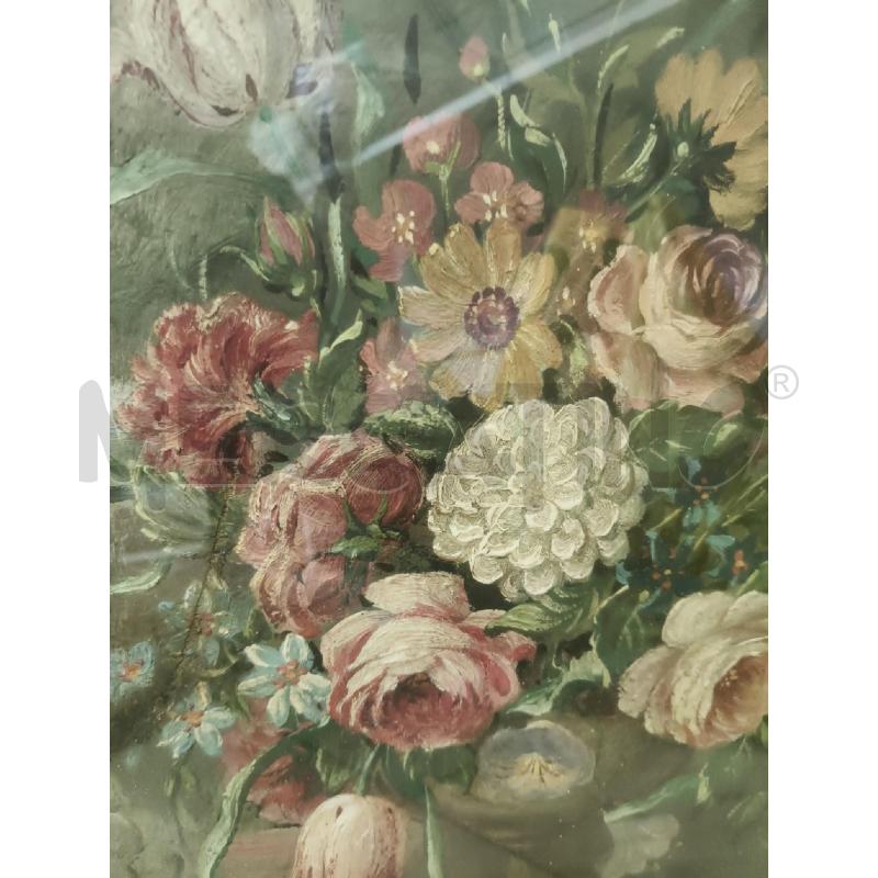 QUADRO OLIO NATURA MORTA FIORI FRUTTI EP | Mercatino dell'Usato Roma talenti 2