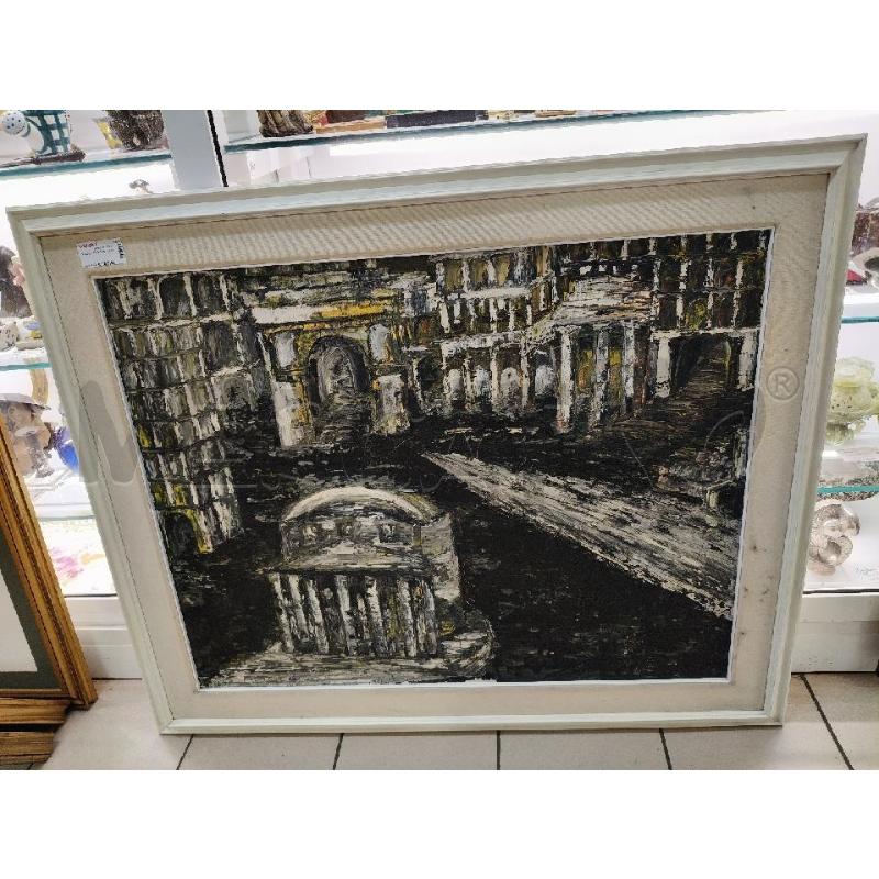 QUADRO OLIO PANTHEON | Mercatino dell'Usato Roma talenti 1