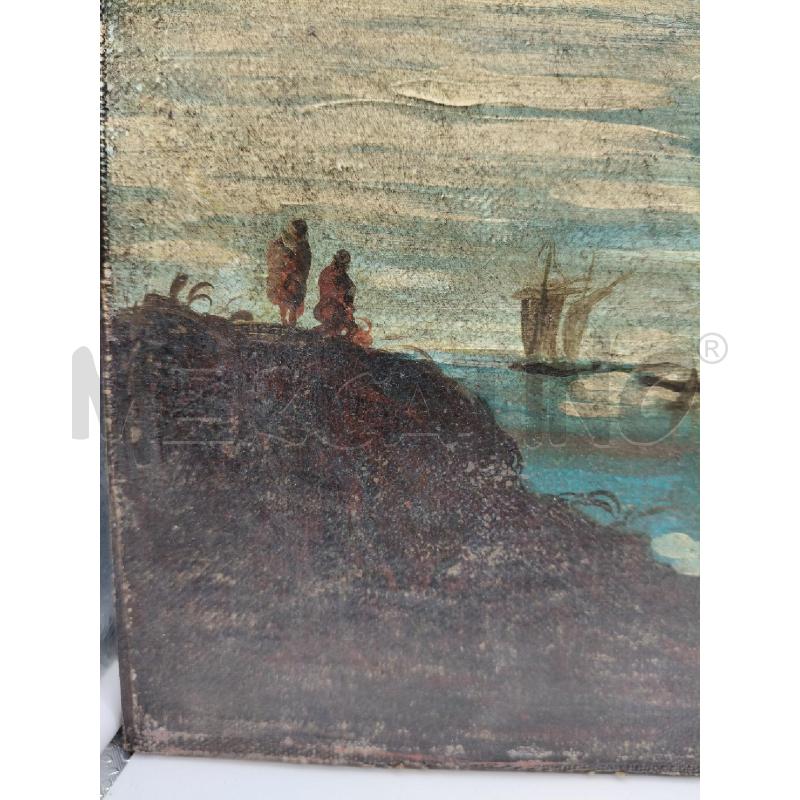 QUADRO OLIO PLACCA SCORCIO PERSONAGGI  | Mercatino dell'Usato Roma talenti 3