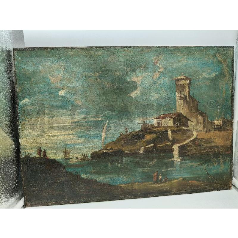 QUADRO OLIO PLACCA SCORCIO PERSONAGGI  | Mercatino dell'Usato Roma talenti 5