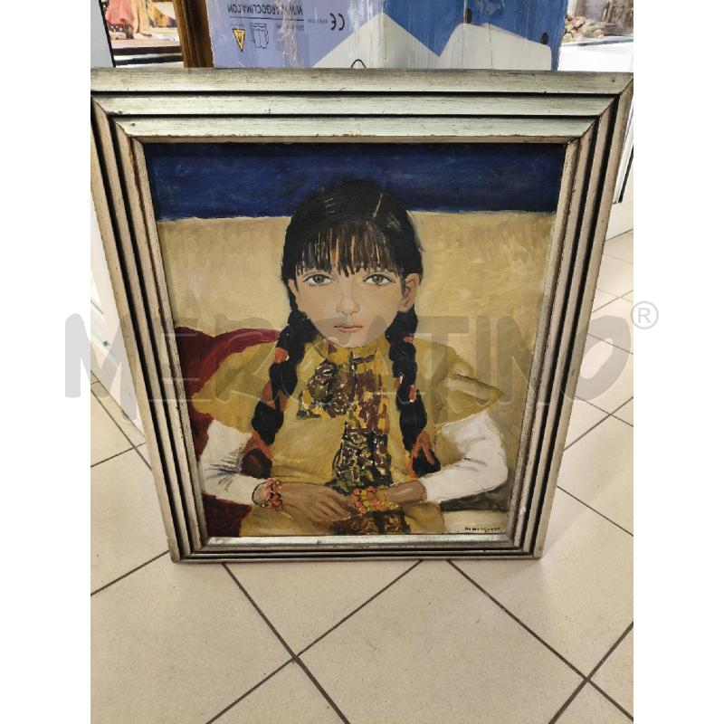 QUADRO OLIO PROFILO FEMMINILE RIP MANCUSO  | Mercatino dell'Usato Roma talenti 1