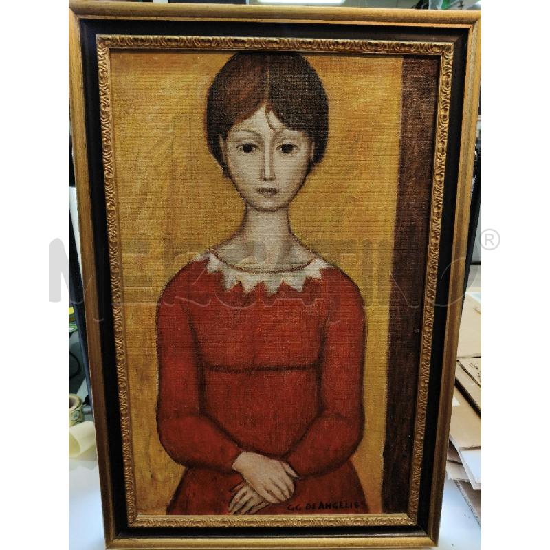 QUADRO OLIO PROFILO RIP DE ANGELIS  | Mercatino dell'Usato Roma talenti 1