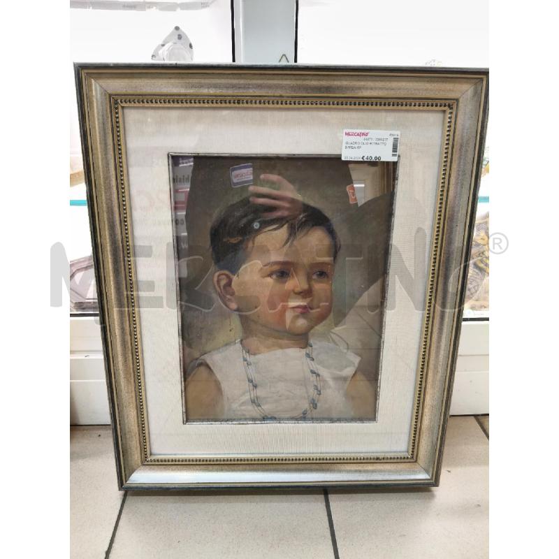 QUADRO OLIO RITRATTO BIMBA RP  | Mercatino dell'Usato Roma talenti 1