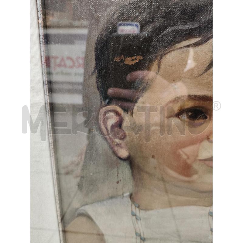 QUADRO OLIO RITRATTO BIMBA RP  | Mercatino dell'Usato Roma talenti 4