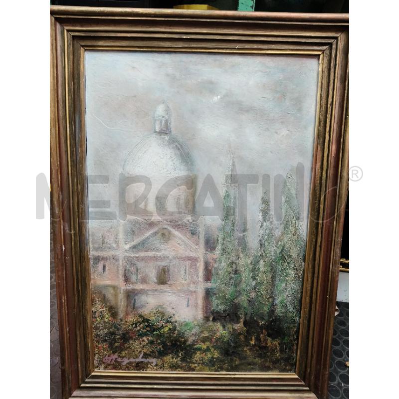 QUADRO OLIO SCORCIO CUPOLA  | Mercatino dell'Usato Roma talenti 2